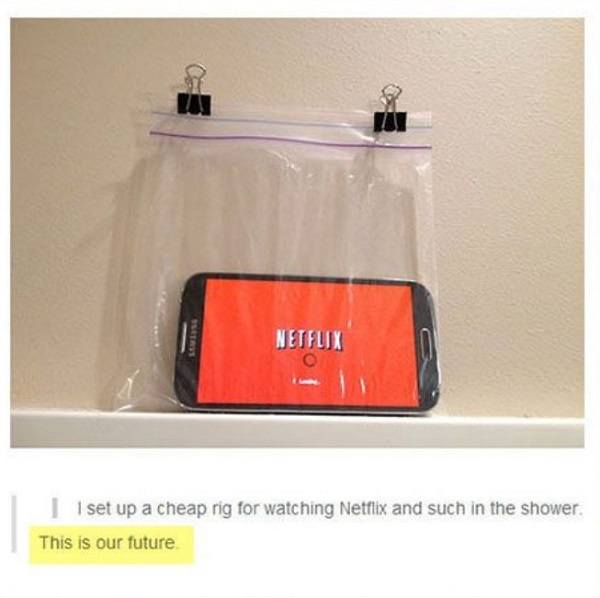 Netflix In The Shower
