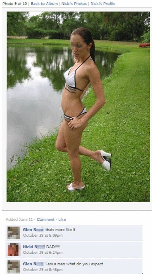 WTF Facebook Dad Comment On Picture