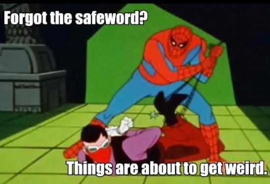 1960s Spidey Meme Safeword