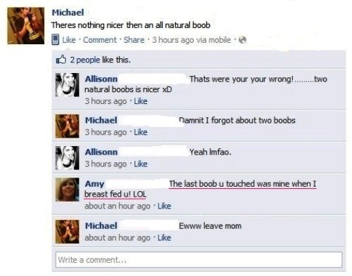 Awkward Conversation With Parents On Facebook