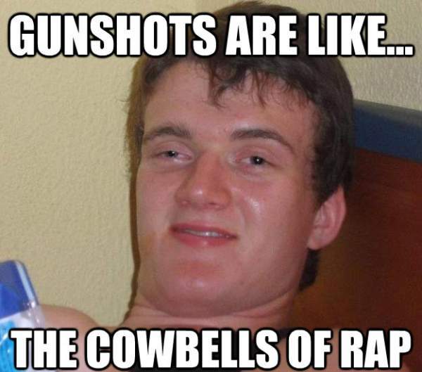 10 Guy Gun Shots in Rap