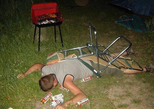 Embarrassing Drunk People Fallen Chair