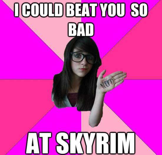 scenester-nerd-meme-skyrim Scenester Nerd Meme Skyrim