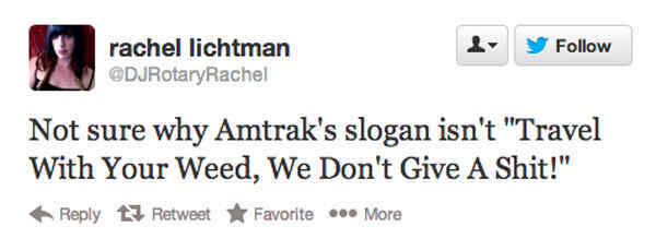 Amtrak's Traveling Slogan