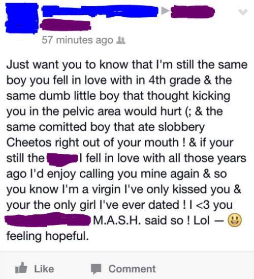 Awkward Facebook Flirting