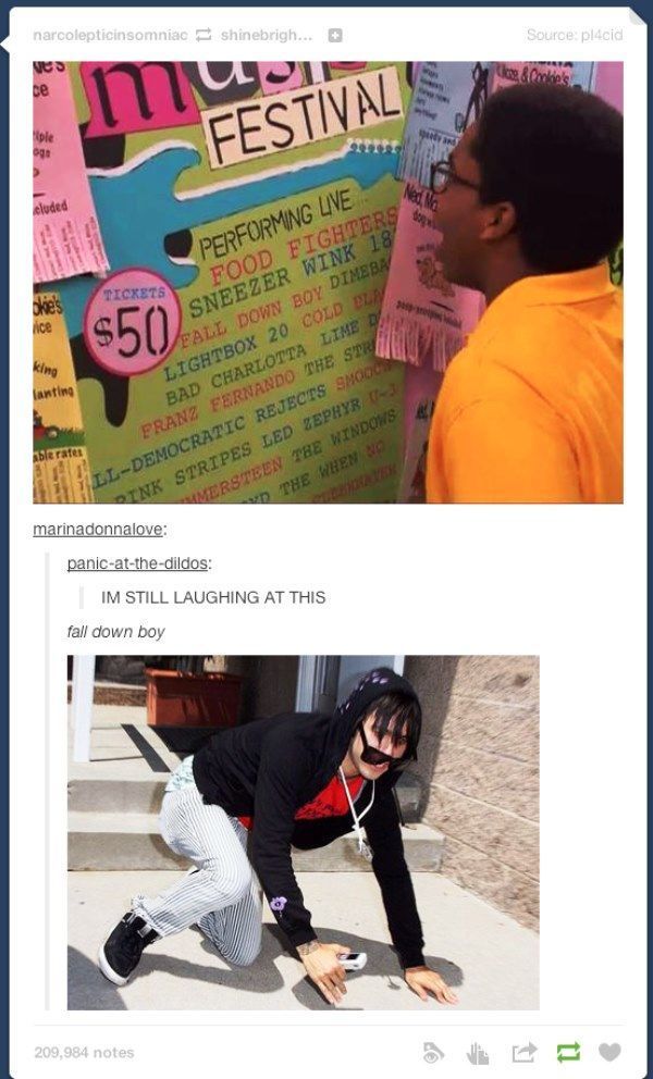 Fall Down Boy Tumblr
