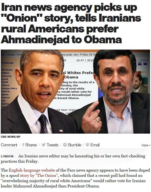 Americans Prefer Ahmadinejad