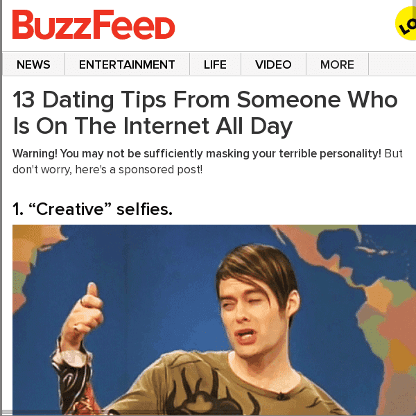 13 Dating Tips From Someone Who Is On The Internet All Day
