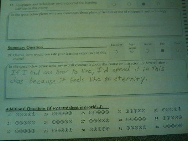 Class Feels Like An Eternity