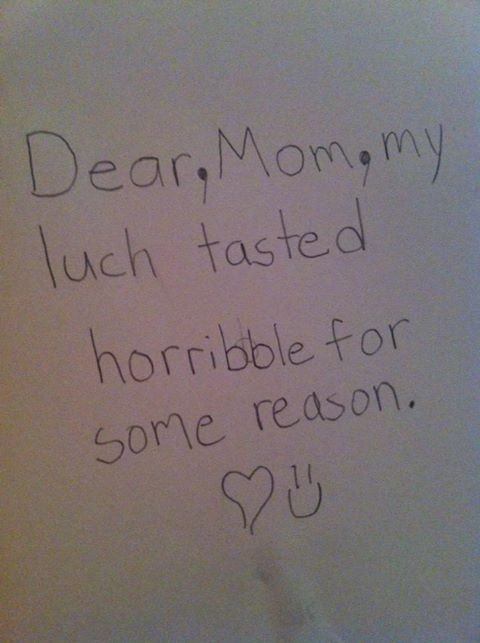 Hilarious Kids Notes Lunch Tasted Horrible