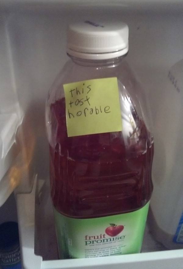 Post It On Apple Juice