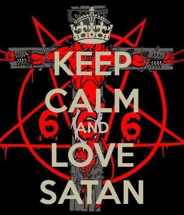 Keep Calm And Love Satan