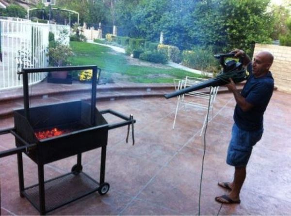 Leaf Blower BBQ