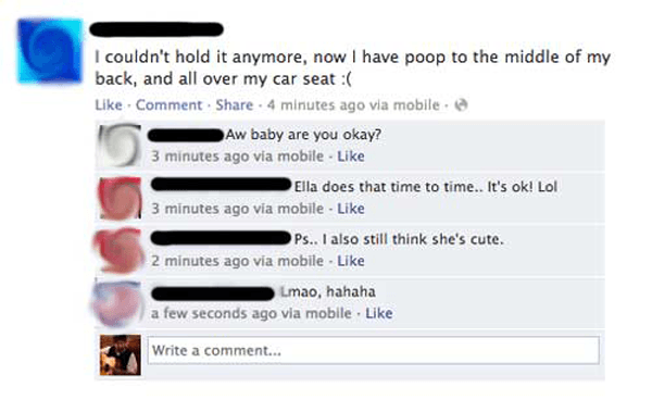 Poop Seat Facebook Tmi