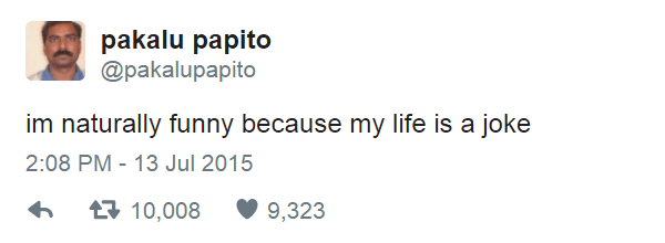Pakalu Papito twitter Naturally Funny