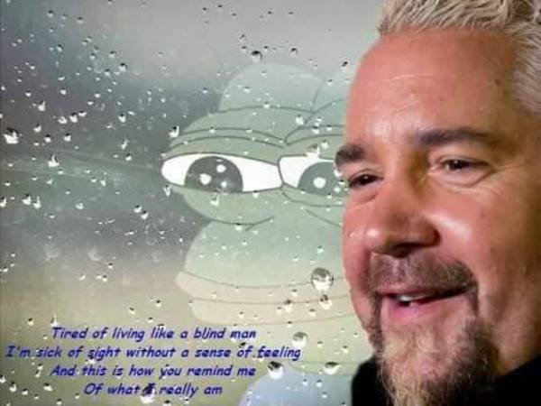 Guy Fieri Memes Sad Frog