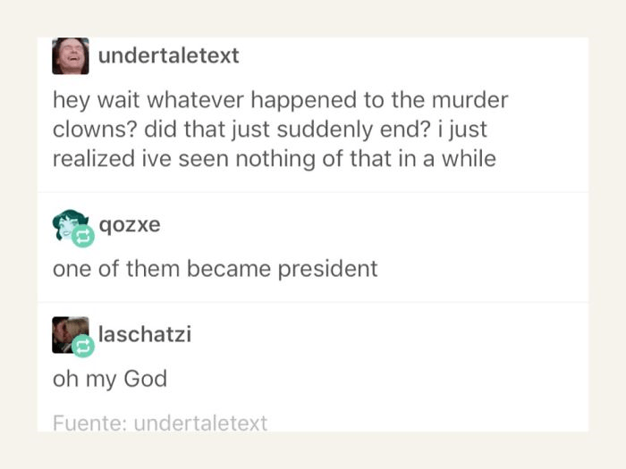 Murder Clown Is Now President