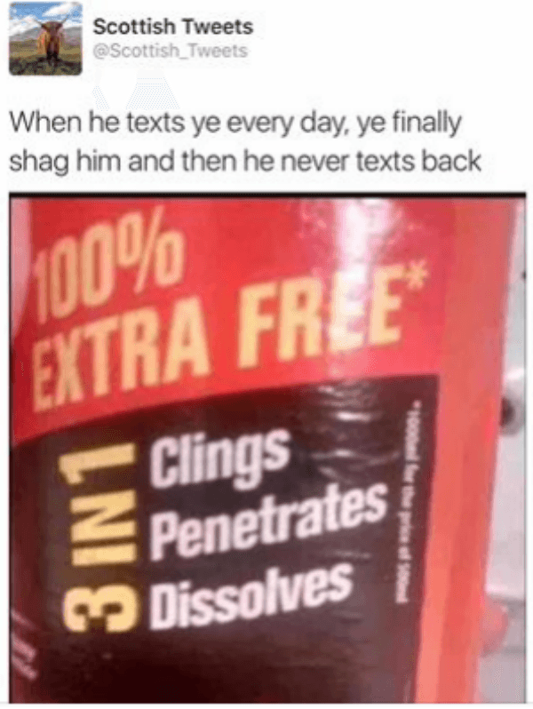 Clings Penetrates Dissolves