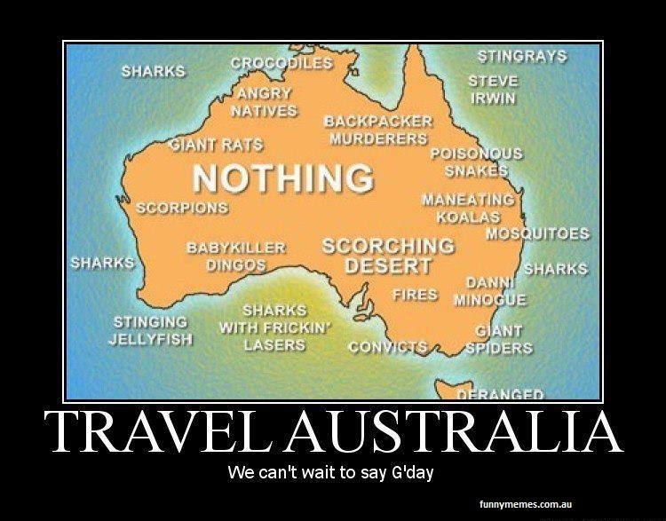Australia Funny Maps