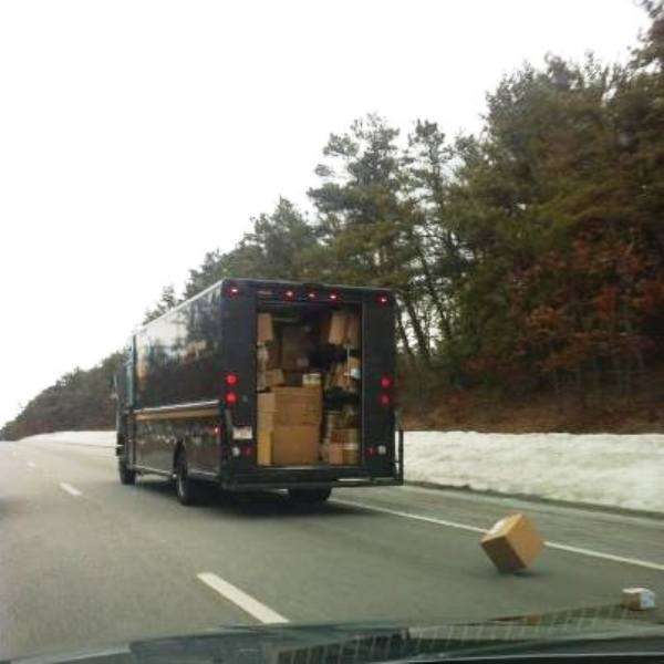 Ups Driver Leaves Back Open