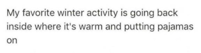 Winter Activities