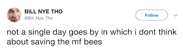 Bill Nye Tho Tweets Bees