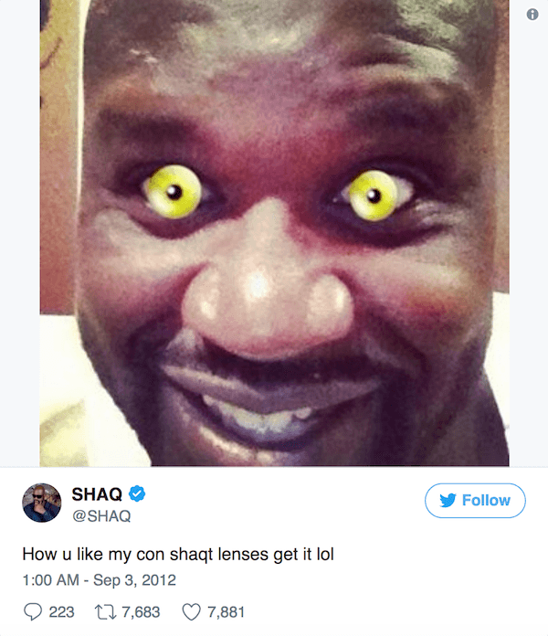 Celebrity Tweets Shaq