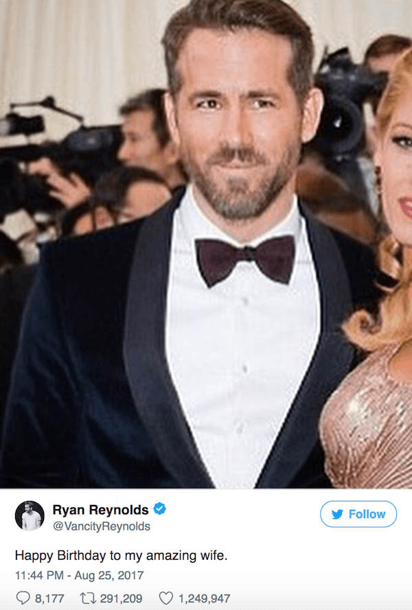 Funny Celebrity Tweets Reynolds