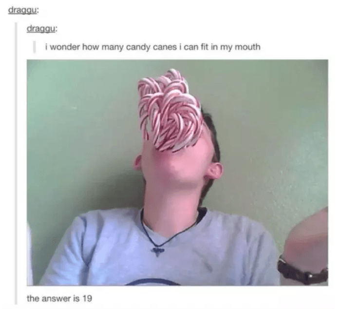 Candy Canes In Mouth